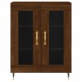 Credenza Rovere Marrone 69,5x34x90 cm in Legno Multistrato