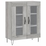 Credenza Grigio Sonoma 69,5x34x90 cm in Legno Multistrato