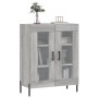 Credenza Grigio Sonoma 69,5x34x90 cm in Legno Multistrato