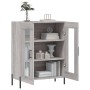 Credenza Grigio Sonoma 69,5x34x90 cm in Legno Multistrato