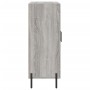 Credenza Grigio Sonoma 69,5x34x90 cm in Legno Multistrato