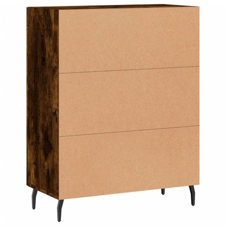 Credenza Rovere Fumo 69,5x34x90 cm in Legno Multistrato