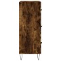 Credenza Rovere Fumo 69,5x34x90 cm in Legno Multistrato