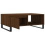 Tavolino da Salotto Rovere Marrone 90x60x35cm Legno Multistrato