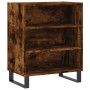 Credenza Rovere Fumo 57x35x70 cm in Legno Multistrato