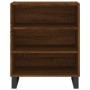 Credenza Rovere Marrone 57x35x70 cm in Legno Multistrato