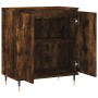 Credenza Rovere Fumo 60x35x70 cm in Legno Multistrato