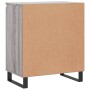 Credenza Grigio Sonoma 60x35x70 cm in Legno Multistrato