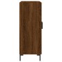 Credenza Rovere Marrone 69,5x34x90 cm in Legno Multistrato