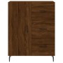 Credenza Rovere Marrone 69,5x34x90 cm in Legno Multistrato