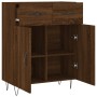 Credenza Rovere Marrone 69,5x34x90 cm in Legno Multistrato