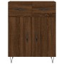 Credenza Rovere Marrone 69,5x34x90 cm in Legno Multistrato