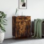 Credenza Rovere Fumo 69,5x34x90 cm in Legno Multistrato