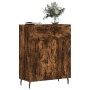 Credenza Rovere Fumo 69,5x34x90 cm in Legno Multistrato