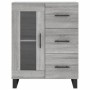 Credenza Grigio Sonoma 69,5x34x90 cm in Legno Multistrato