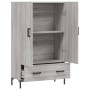 Credenza Grigio Sonoma 69,5x31x115 cm in Legno Multistrato