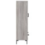 Credenza Grigio Sonoma 69,5x31x115 cm in Legno Multistrato