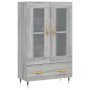 Credenza Grigio Sonoma 69,5x31x115 cm in Legno Multistrato