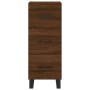 Credenza Rovere Marrone 34,5x34x90 cm in Legno Multistrato