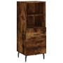 Credenza Rovere Fumo 34,5x34x90 cm in Legno Multistrato