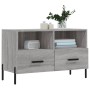 Mobile Porta TV Grigio Sonoma 80x36x50 cm in Legno Multistrato