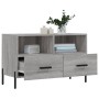 Mobile Porta TV Grigio Sonoma 80x36x50 cm in Legno Multistrato