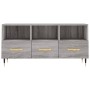 Mobile TV Grigio Sonoma 102x36x50 cm in Legno Multistrato