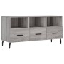 Mobile TV Grigio Sonoma 102x36x50 cm in Legno Multistrato