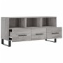 Mobile TV Grigio Sonoma 102x36x50 cm in Legno Multistrato