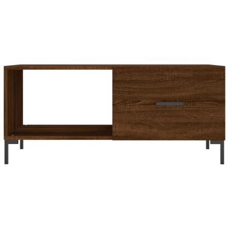 Tavolino da Salotto Rovere Marrone 90x50x40cm Legno Multistrato