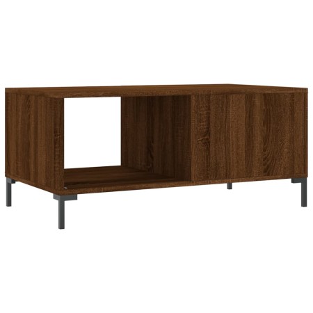 Tavolino da Salotto Rovere Marrone 90x50x40cm Legno Multistrato