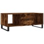 Tavolino da Salotto Rovere Fumo 102x50x40 cm Legno Multistrato