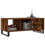 Tavolino da Salotto Rovere Fumo 102x50x40 cm Legno Multistrato