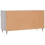 Panca Porta Scarpe Grigio Sonoma 102x35x55 cm Legno Multistrato