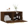 Mobile a Parete Rovere Marrone 80x36,5x35 cm Legno Multistrato