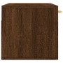 Mobile a Parete Rovere Marrone 80x36,5x35 cm Legno Multistrato