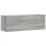 Mobile a Parete Grigio Sonoma 100x36,5x35 cm Legno Multistrato