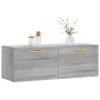 Mobile a Parete Grigio Sonoma 100x36,5x35 cm Legno Multistrato