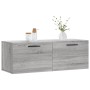 Mobile a Parete Grigio Sonoma 100x36,5x35 cm Legno Multistrato