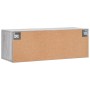 Mobile a Parete Grigio Sonoma 100x36,5x35 cm Legno Multistrato