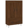 Credenza Rovere Marrone 69,5x31x115 cm in Legno Multistrato