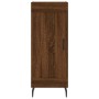 Credenza Rovere Marrone 34,5x34x90 cm in Legno Multistrato