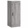 Mobile a Parete Grigio Sonoma 34,5x34x90 cm Legno Multistrato