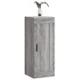 Mobile a Parete Grigio Sonoma 34,5x34x90 cm Legno Multistrato