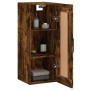 Mobile a Parete Rovere Fumo 34,5x34x90 cm in Legno Multistrato