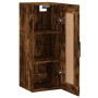 Mobile a Parete Rovere Fumo 34,5x34x90 cm in Legno Multistrato