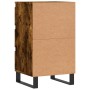 Credenza Rovere Fumo 40x35x70 cm in Legno Multistrato