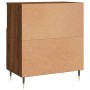 Credenza Rovere Marrone 60x35x70 cm in Legno Multistrato