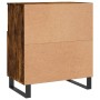 Credenza Rovere Fumo 60x35x70 cm in Legno Multistrato