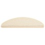 Tappeti Autoadesivi Scale Aspetto Sisal 15 pz 65x21x4 cm Crema